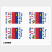 リヒテンシュタインのシール 長方形シール (シート)