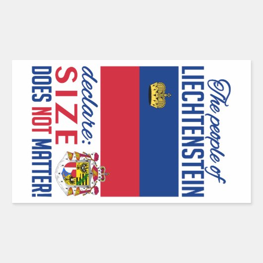 リヒテンシュタインのシール 長方形シール (正面)