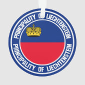 リヒテンシュタインの円形の紋章 オーナメント (裏面)