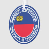 リヒテンシュタインの円形の紋章 オーナメント (正面)