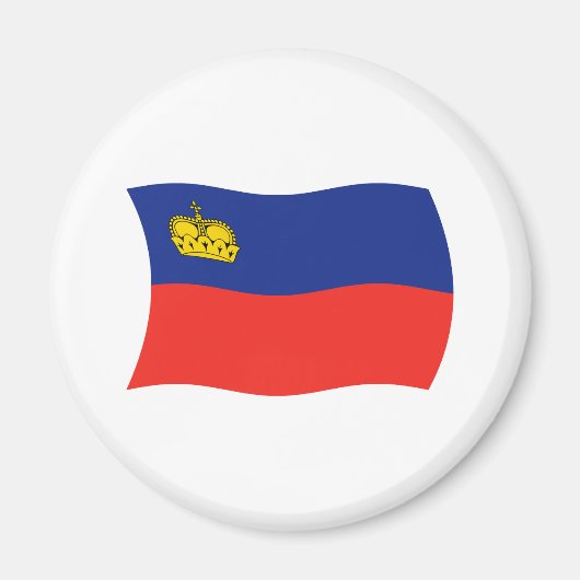 リヒテンシュタインの国旗マグネット マグネット (正面)