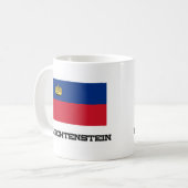 リヒテンシュタインの旗 コーヒーマグカップ (正面左)