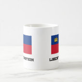 リヒテンシュタインの旗 コーヒーマグカップ (中央)