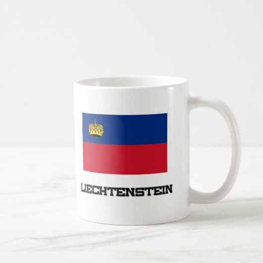 リヒテンシュタインの旗 コーヒーマグカップ (右)