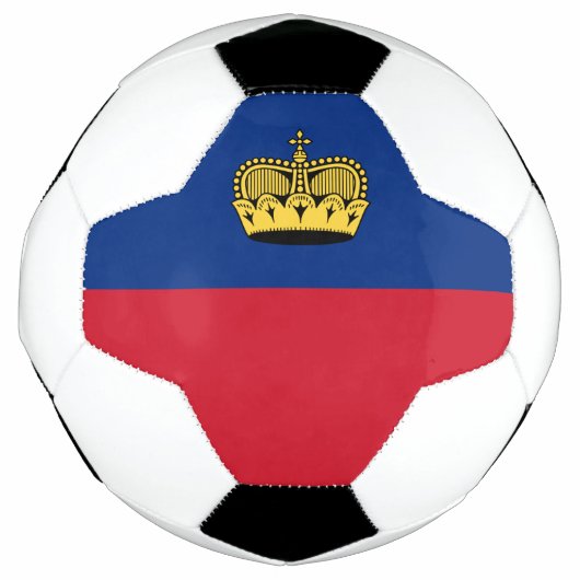 リヒテンシュタインの旗 サッカーボール (正面)