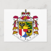 リヒテンシュタインの紋章 ポストカード (正面)