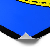 リヒテンシュタインスタイル漫画レディ泣き叫び ポスター (角)