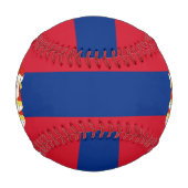 リヒテンシュタイン国旗と軍備愛国のコート 野球ボール (裏面)