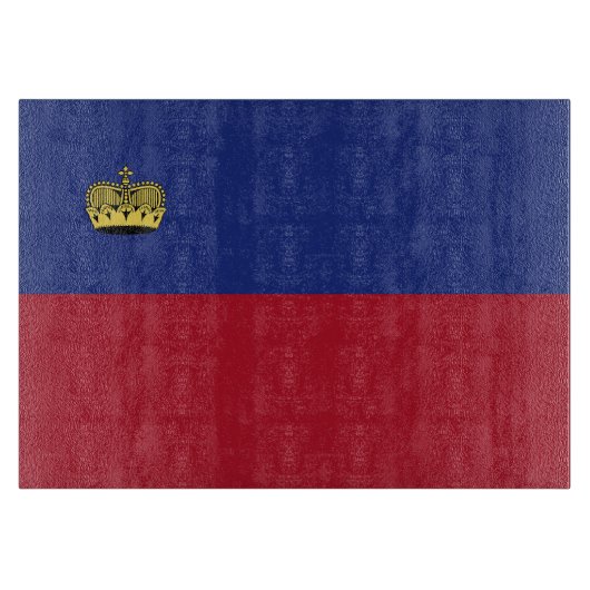 リヒテンシュタイン国旗 カッティングボード (正面)