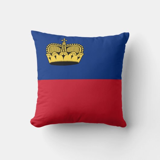 リヒテンシュタイン国旗 クッション (正面)