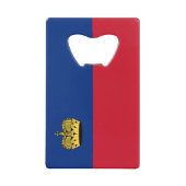 リヒテンシュタイン国旗 クレジットカード栓抜き (正面)