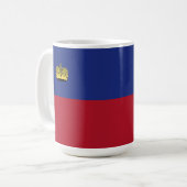 リヒテンシュタイン国旗 コーヒーマグカップ (正面左)