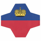 リヒテンシュタイン国旗 サッカーボール (フラット)