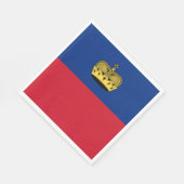 リヒテンシュタイン国旗 スタンダードランチョンナプキン (角)