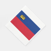 リヒテンシュタイン国旗 スタンダードランチョンナプキン (角)