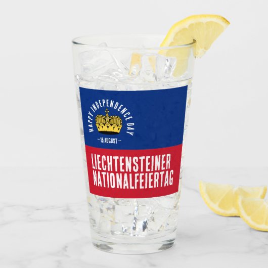 リヒテンシュタイン国旗 タンブラーグラス (アイス裏面)