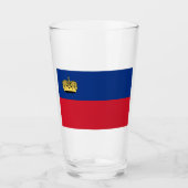 リヒテンシュタイン国旗 タンブラーグラス (正面)