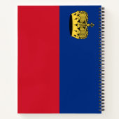 リヒテンシュタイン国旗 ノートブック (裏面)