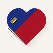 リヒテンシュタイン国旗 ノートブック (正面)