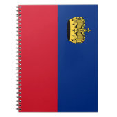 リヒテンシュタイン国旗 ノートブック (正面)
