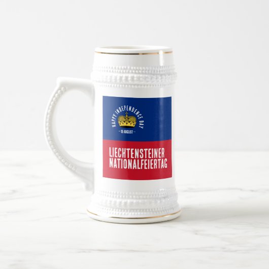 リヒテンシュタイン国旗 ビールジョッキ (左)
