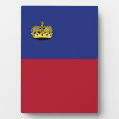 リヒテンシュタイン国旗 フォトプラーク (正面)