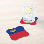 リヒテンシュタイン国旗 ペーパーコースター (インサイチュ)