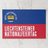 リヒテンシュタイン国旗 ペーパーパッド (正面)