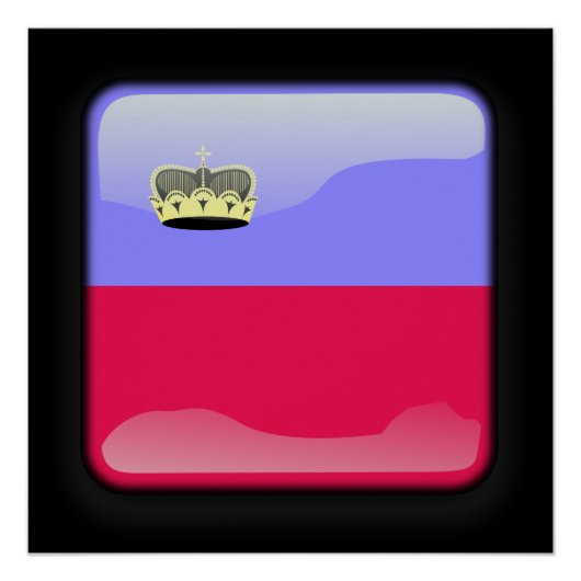 リヒテンシュタイン国旗 ポスター (正面)