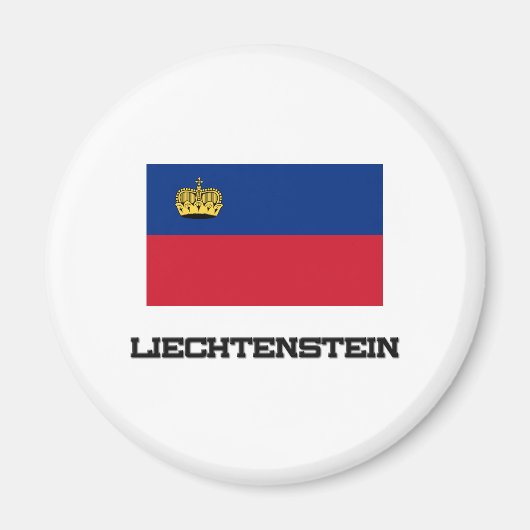 リヒテンシュタイン国旗 マグネット (正面)