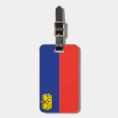 リヒテンシュタイン国旗 ラゲッジタグ (正面縦)
