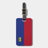リヒテンシュタイン国旗 ラゲッジタグ (正面縦)