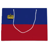 リヒテンシュタイン国旗 ラージペーパーバッグ (正面)