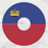 リヒテンシュタイン国旗 ワイングラスタグ (裏面)