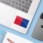 リヒテンシュタイン国旗（1852年～1921年） シール (ノートパソコンとiPhone)