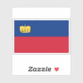 リヒテンシュタイン国旗（1937年～1982年） シール (シート)