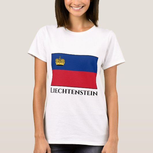 リヒテンシュタイン国旗 Tシャツ (正面)