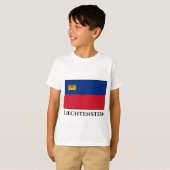 リヒテンシュタイン国旗 Tシャツ (正面フル)
