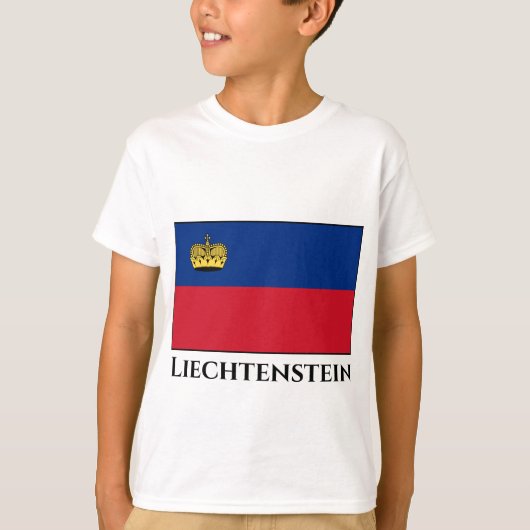 リヒテンシュタイン国旗 Tシャツ (正面)