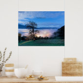 リヒテンシュタイン夜景の写真 ポスター (キッチン)