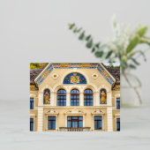 リヒテンシュタイン建築 箔シーズンポストカード (立ち正面)