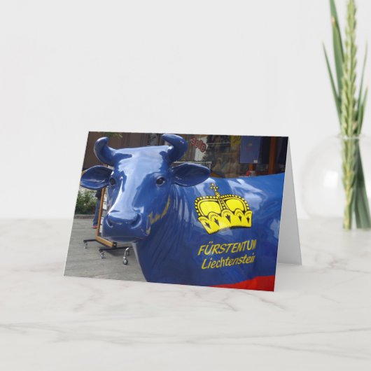 リヒテンシュタイン牛 カード (正面)
