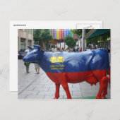 リヒテンシュタイン牛 ポストカード (正面/裏面)