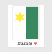 リヒテンシュタイン・プランケン市旗 シール (シート)