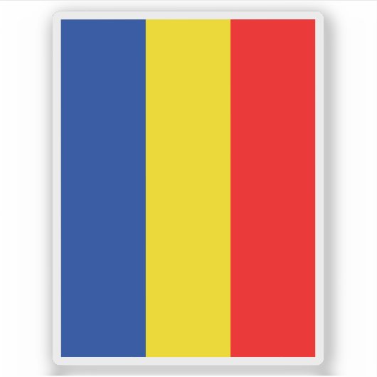 リヒテンシュタイン・ラッゲル市旗 シール (正面)