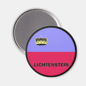 リヒテンシュタイン・ローンデル品質国旗 マグネット (正面/裏面)