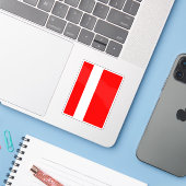 リヒテンシュタイン・ヴァドゥス市旗 シール (ノートパソコンとiPhone)