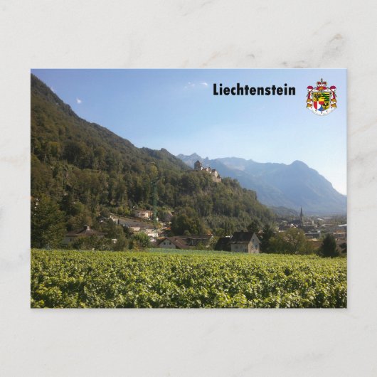 リヒテンシュタインmit Wappen / Liechtenstein with Coat ポストカード (正面)