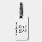 リヒテンシュタカスタムインの荷札 ラゲッジタグ (裏面縦)