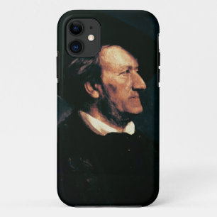 リヒャルト・ワーグナー(1813-83年)のポートレート(canvaの油 iPhone 11 ケース